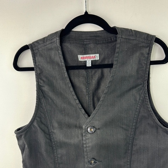 Redsquad Black Button-Up Vest size small - Picture 3 of 10